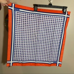 80s vintage bandana scarf DENVER BRONCOS football helmet nfl handkerchief